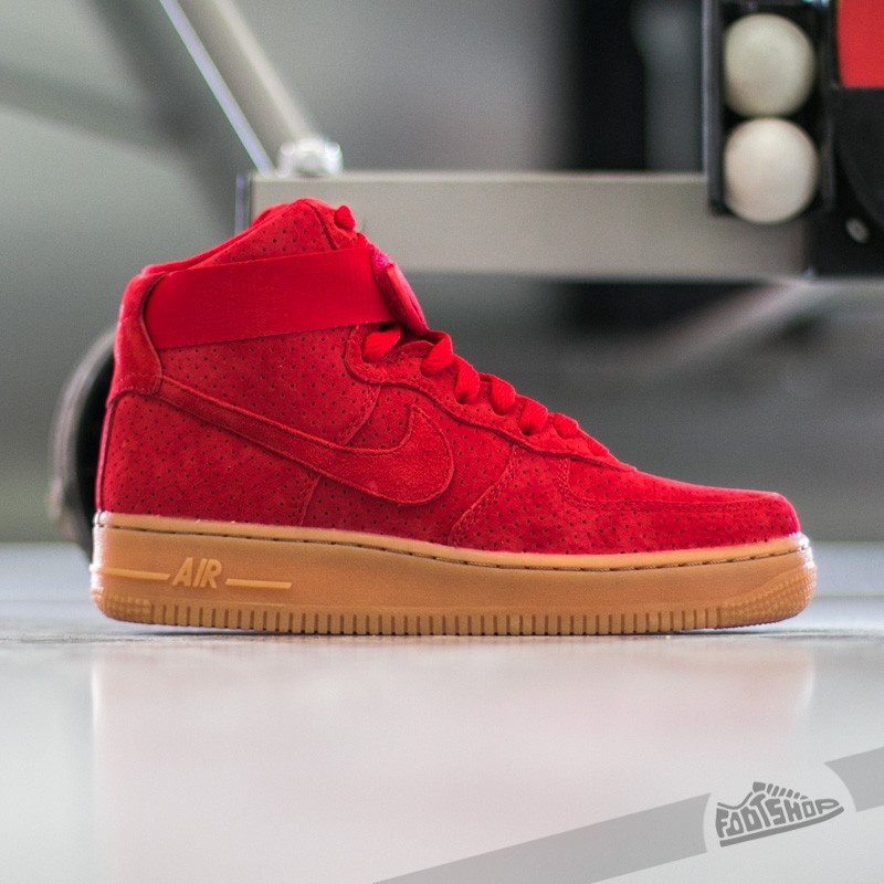 Women s shoes Nike Wmns Air Force 1 HI Suede University Red