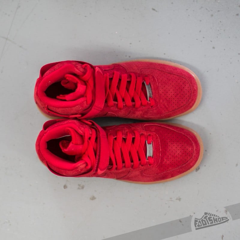 Ženski čevlji Nike Wmns Air Force 1 HI Suede University Red/ University Red