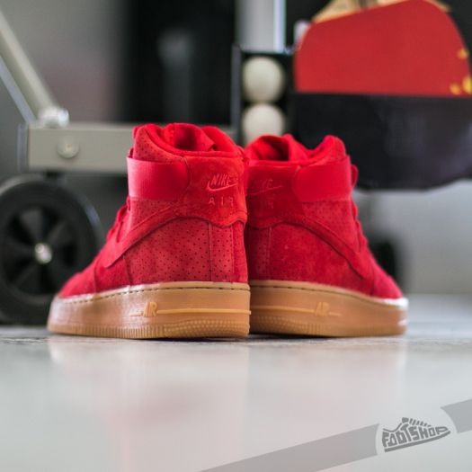 Nike air force 1 high femme rouge sales