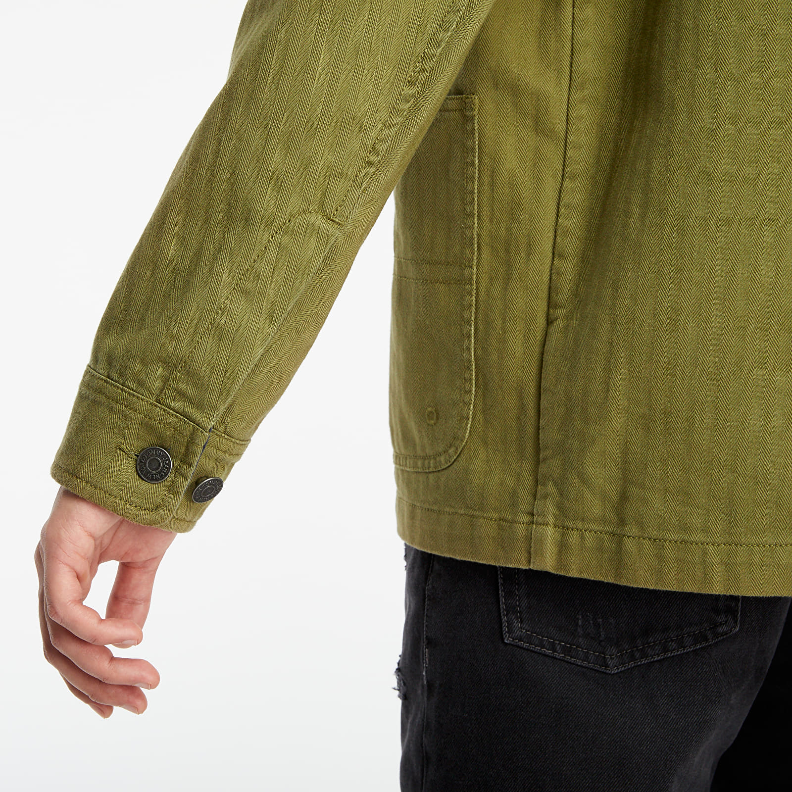 Vestes  Tommy Jeans Badge Worker Jacket Uniform Olive