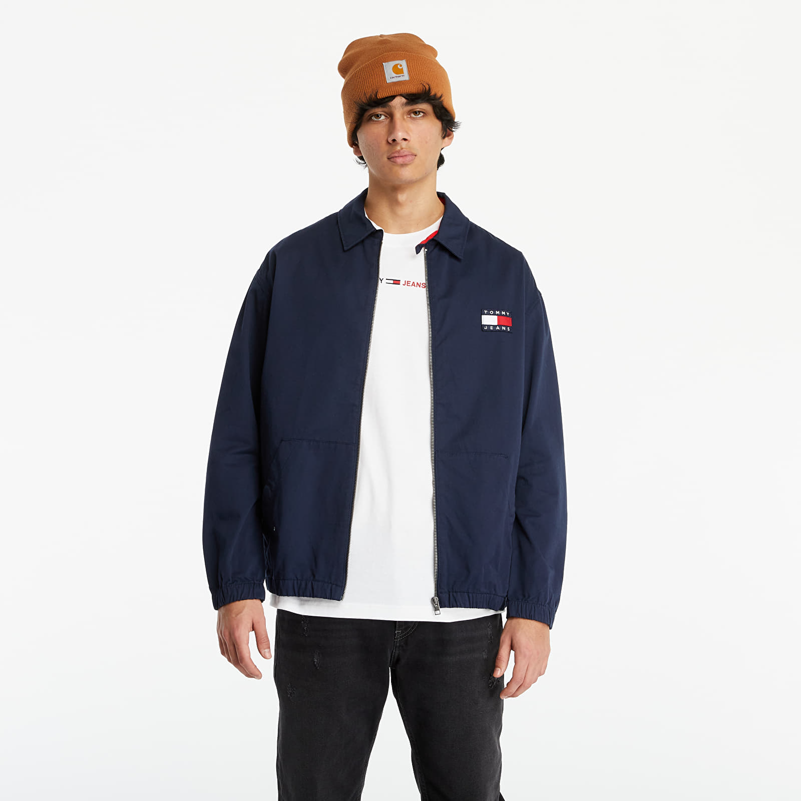 Jackets Tommy Jeans Casual Cotton Jacket Twilight Navy Footshop