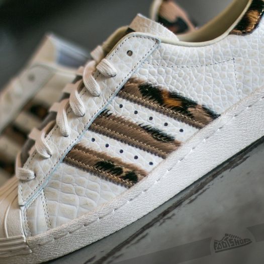 adidas Superstar 80s Animal Core White Core White Gold Metal