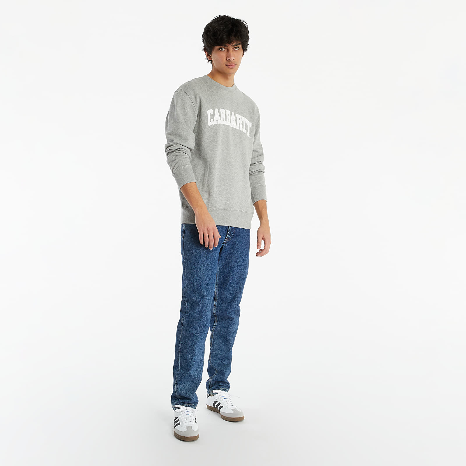 Hoodies and sweatshirts  Carhartt WIP University Sweat Grey Heather/ White