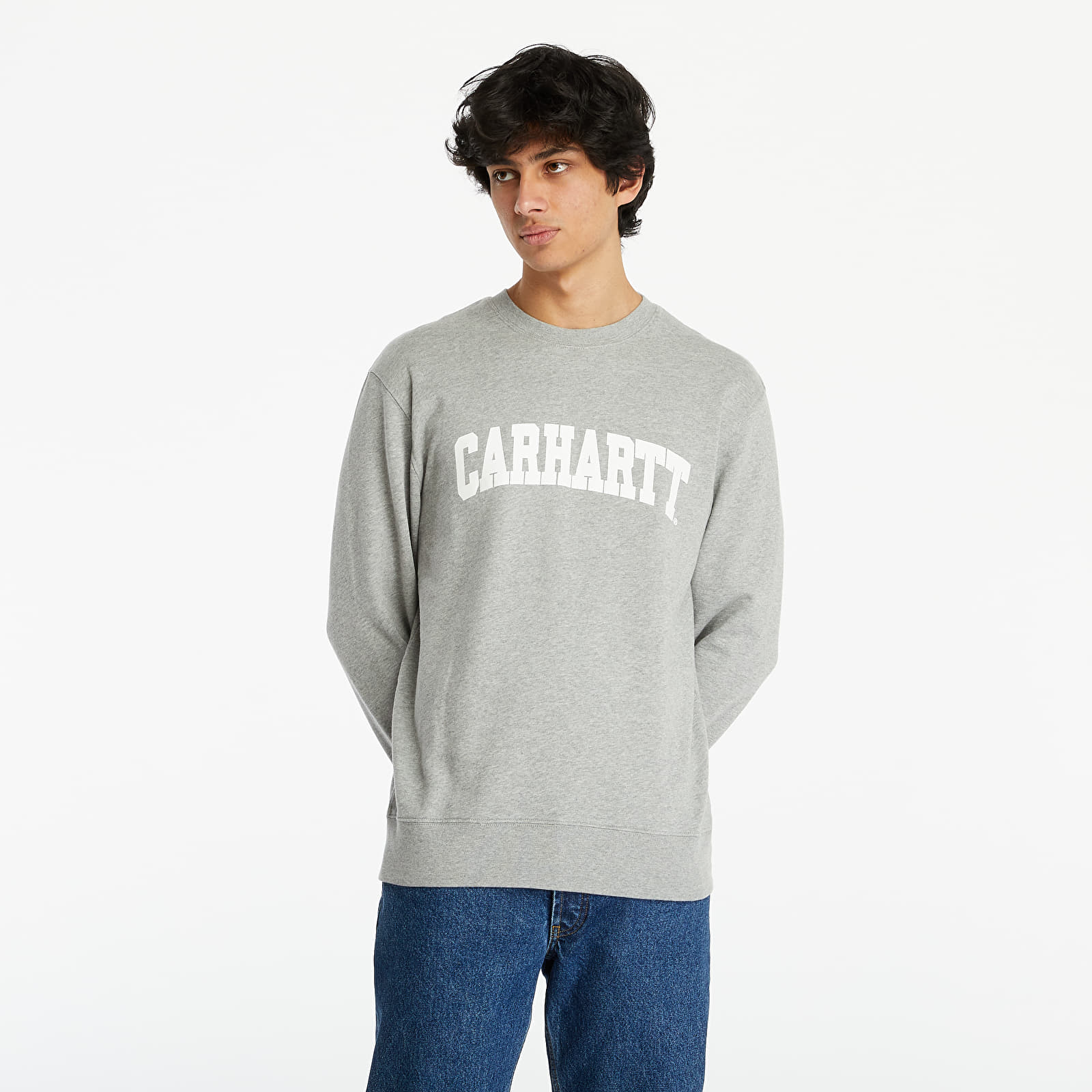 Hoodies and sweatshirts  Carhartt WIP University Sweat Grey Heather/ White