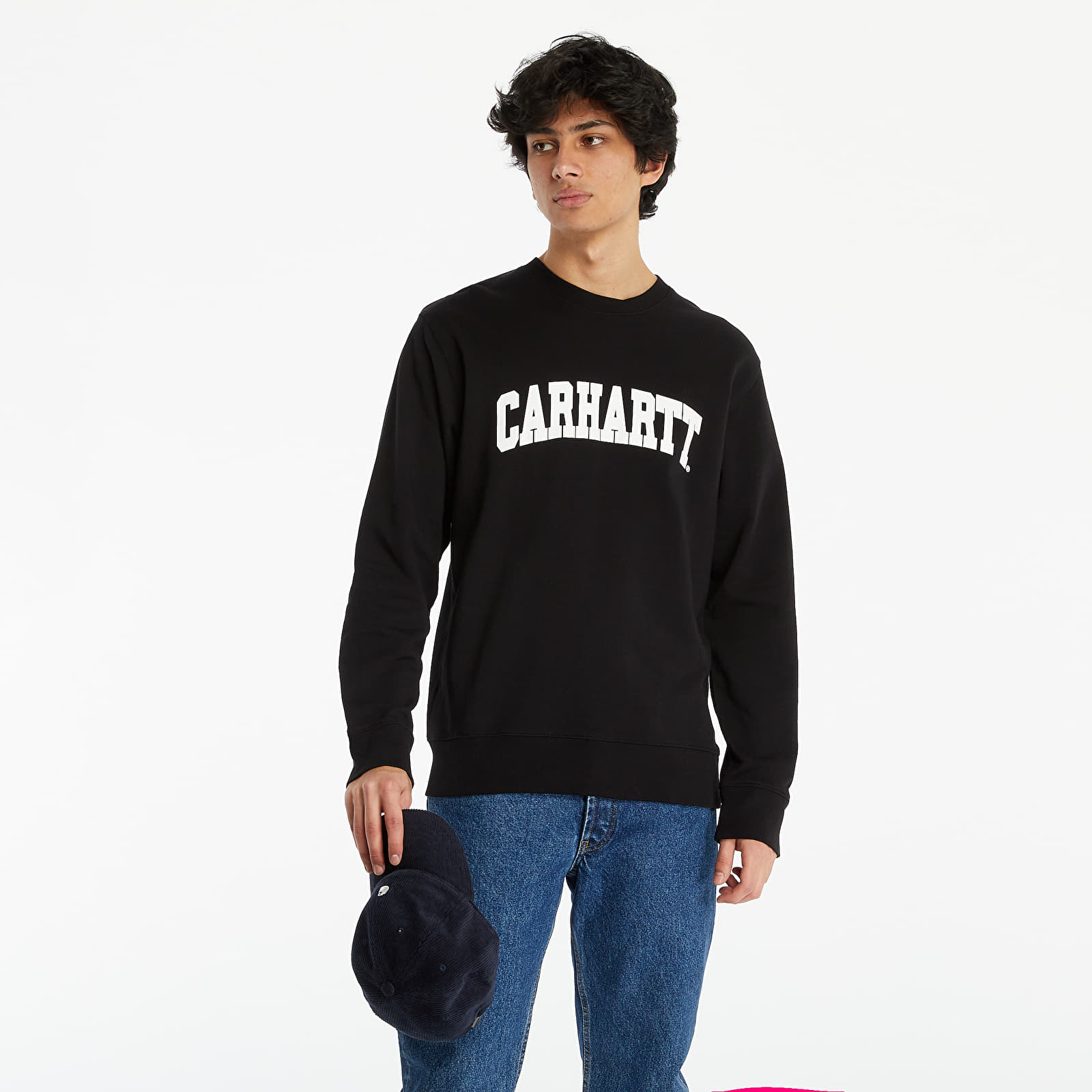 Kapucnis pulóverek és pulcsik Carhartt WIP University Sweat Black