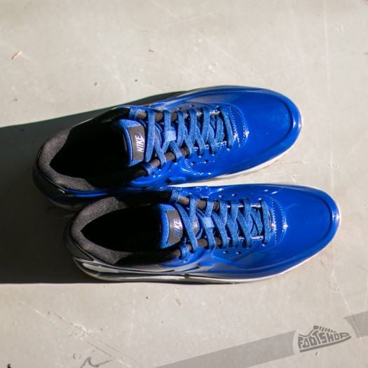 Nike air max 90 essential wolf grey/dark royal blue hot sale