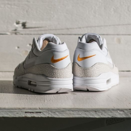 Nike air max 1 safari white kumquat prm hot sale
