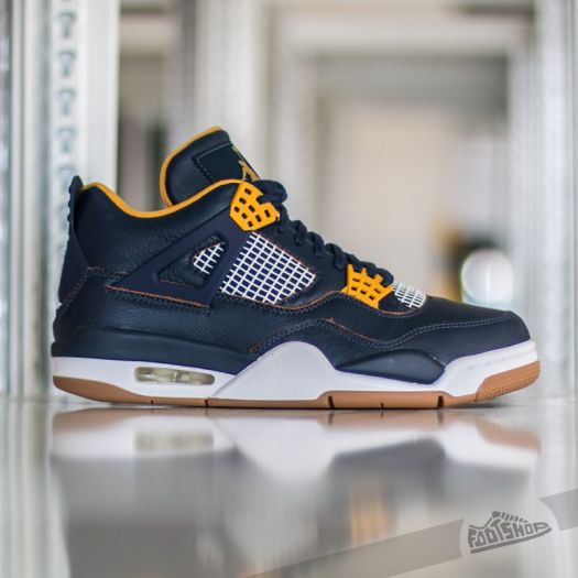 jordan 4 blue gold