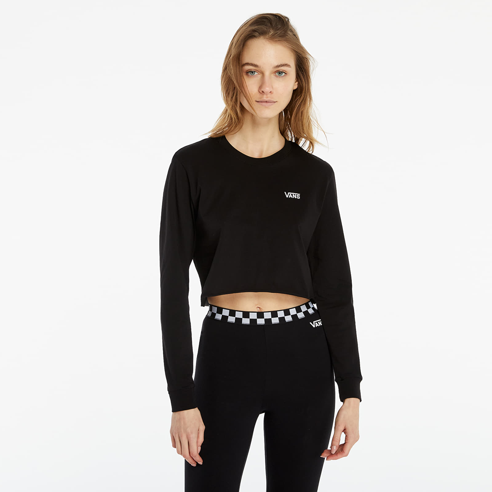 T-shirts Vans Junior V LS Tee Crop Black