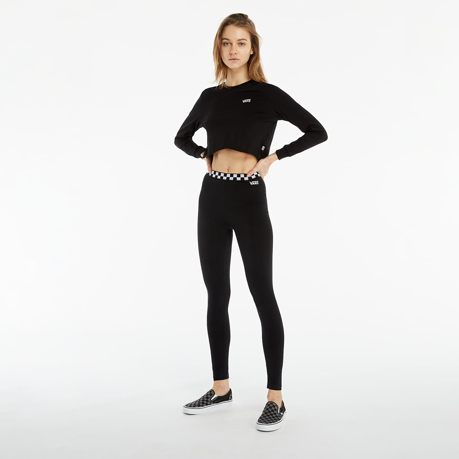 T-shirts Vans Junior V LS Tee Crop Black