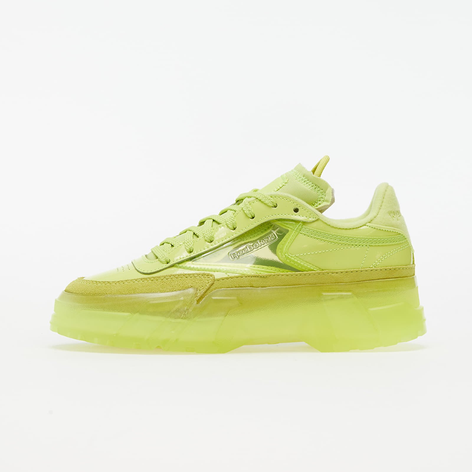 Women's shoes Reebok x Cardi B Club C Hi Vivid Green/ Hi Vivid Green/ Clear