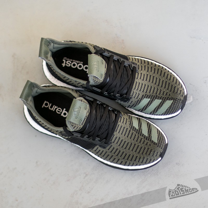 Men's shoes adidas Pure Boost ZG Prime Base Green S15/Core Black/Vivid Red 