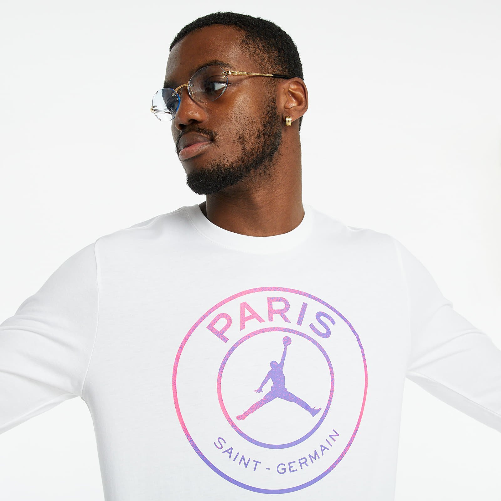 Tričká Jordan PSG Longsleeve Tee White