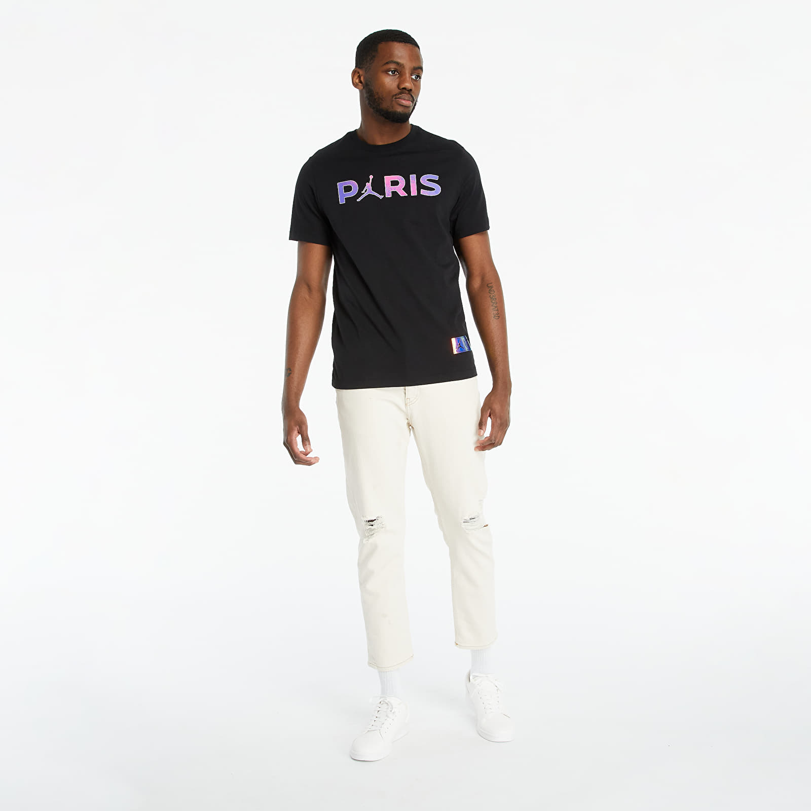 Pólók Jordan PSG Wordmark Tee Black