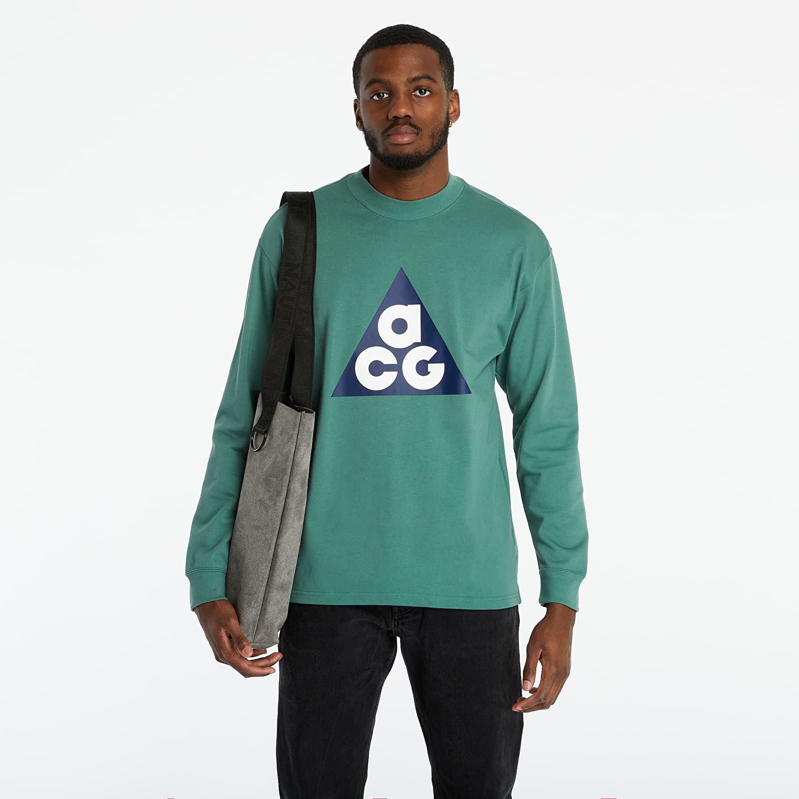 T shirts Nike Nrg ACG Longsleeve Big Tee Green Stone Footshop