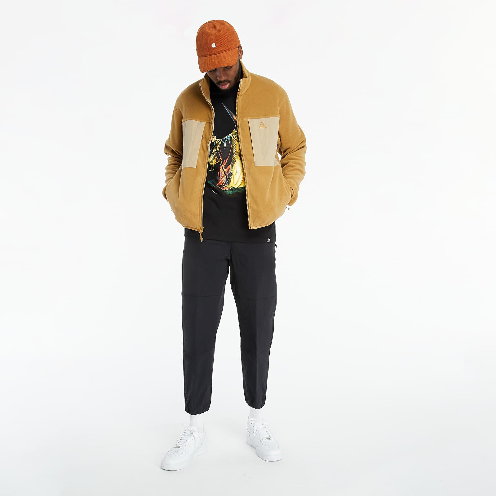 Kapucnis pulóverek és pulcsik Nike Nrg ACG Wolf Tree Fullzip Golden Beige/ Khaki