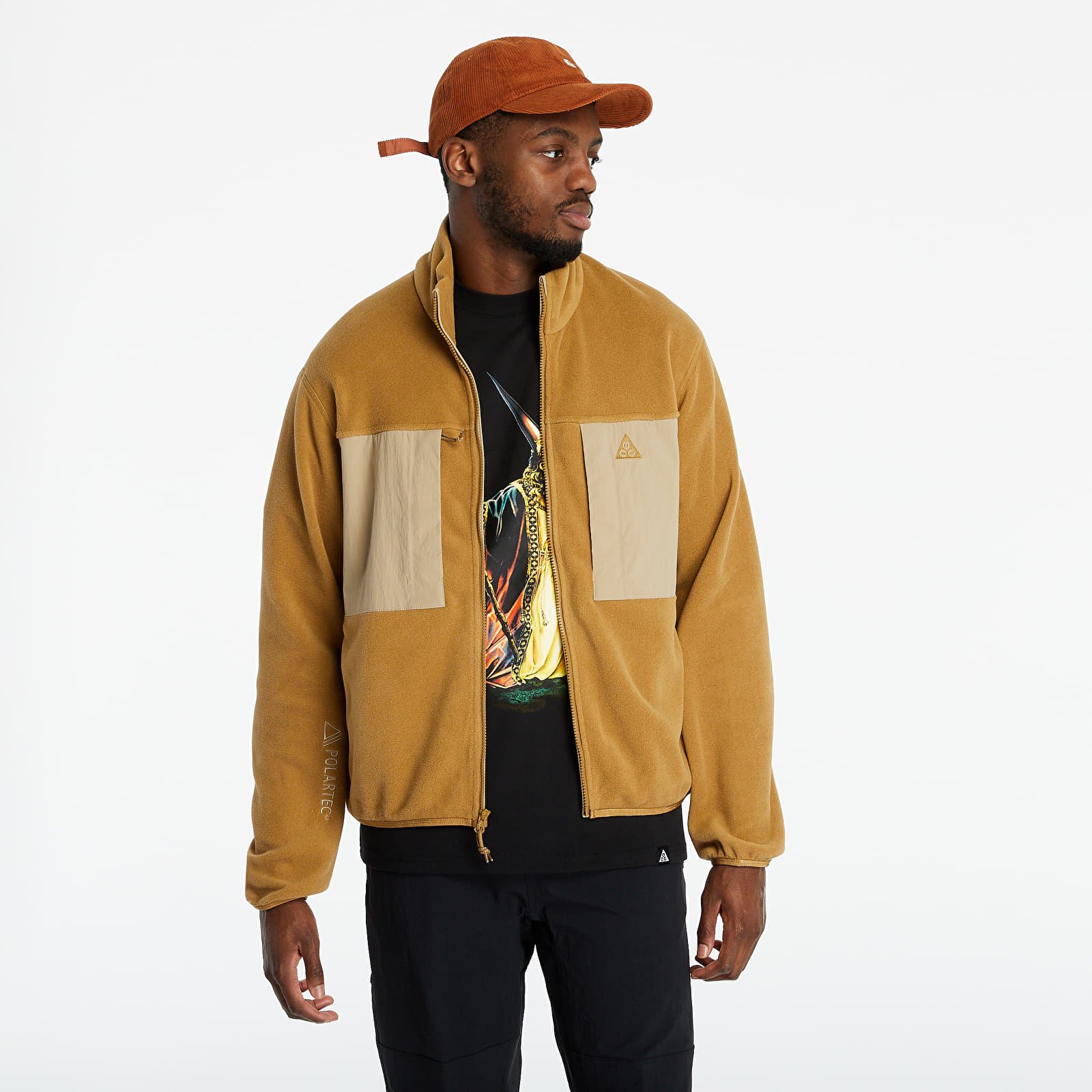 Kapucnis pulóverek és pulcsik Nike Nrg ACG Wolf Tree Fullzip Golden Beige/ Khaki
