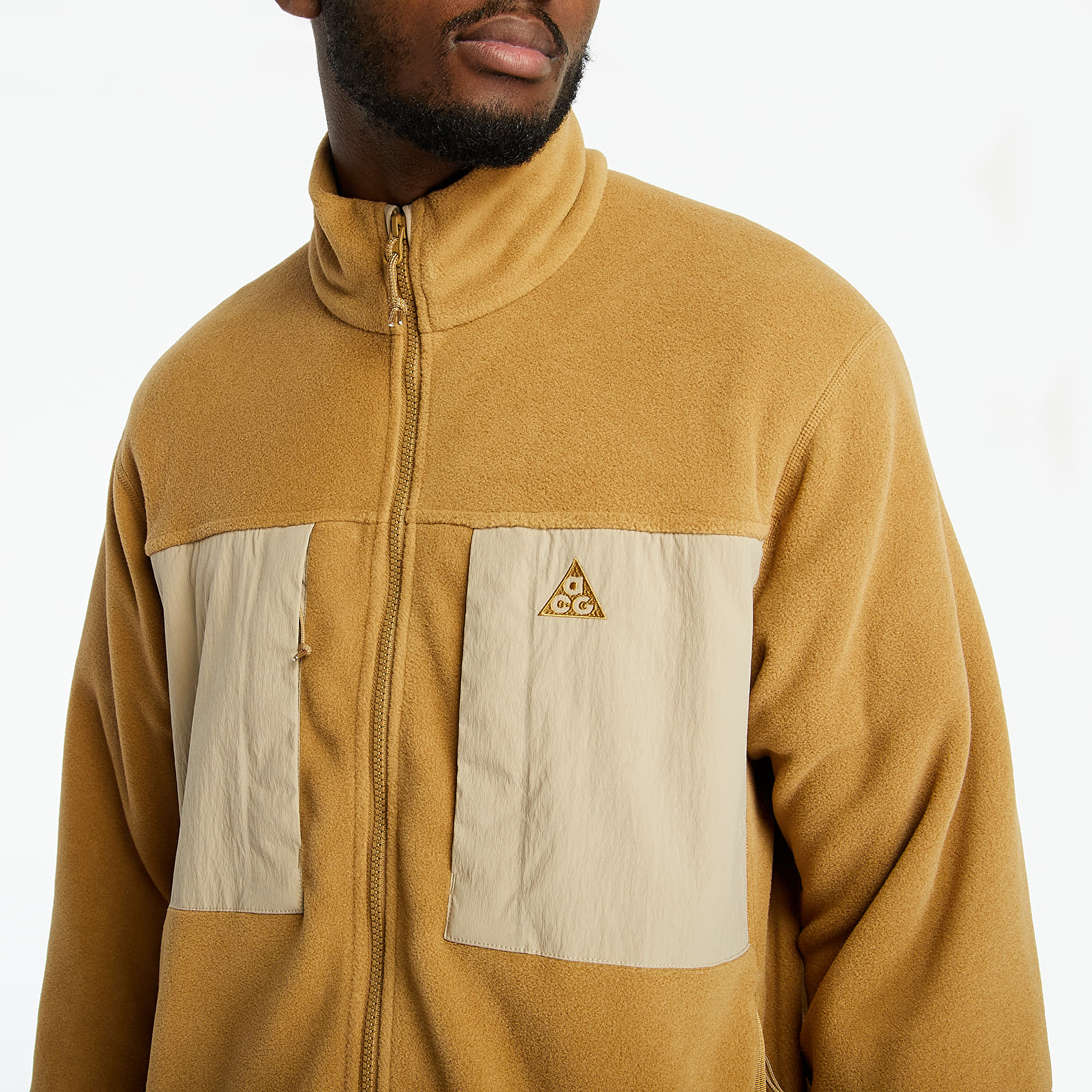 Kapucnis pulóverek és pulcsik Nike Nrg ACG Wolf Tree Fullzip Golden Beige/ Khaki