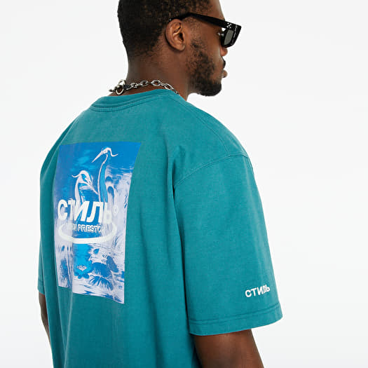 T-Shirt HERON PRESTON TEE Petrol