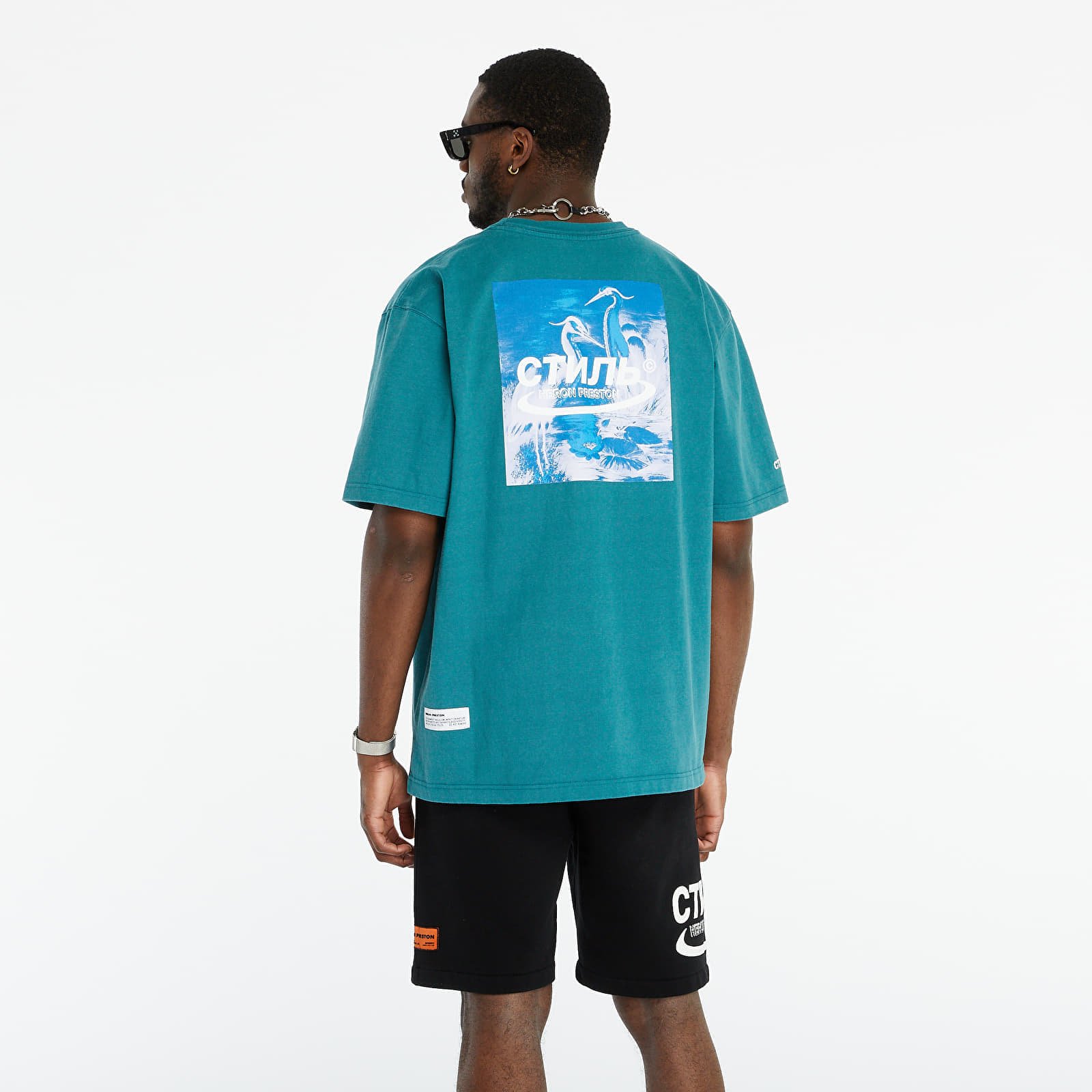 T-shirts HERON PRESTON TEE Petrol