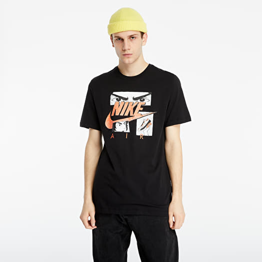 T-shirts Nike Sportswear Tee Manga Hybrid Black Footshop