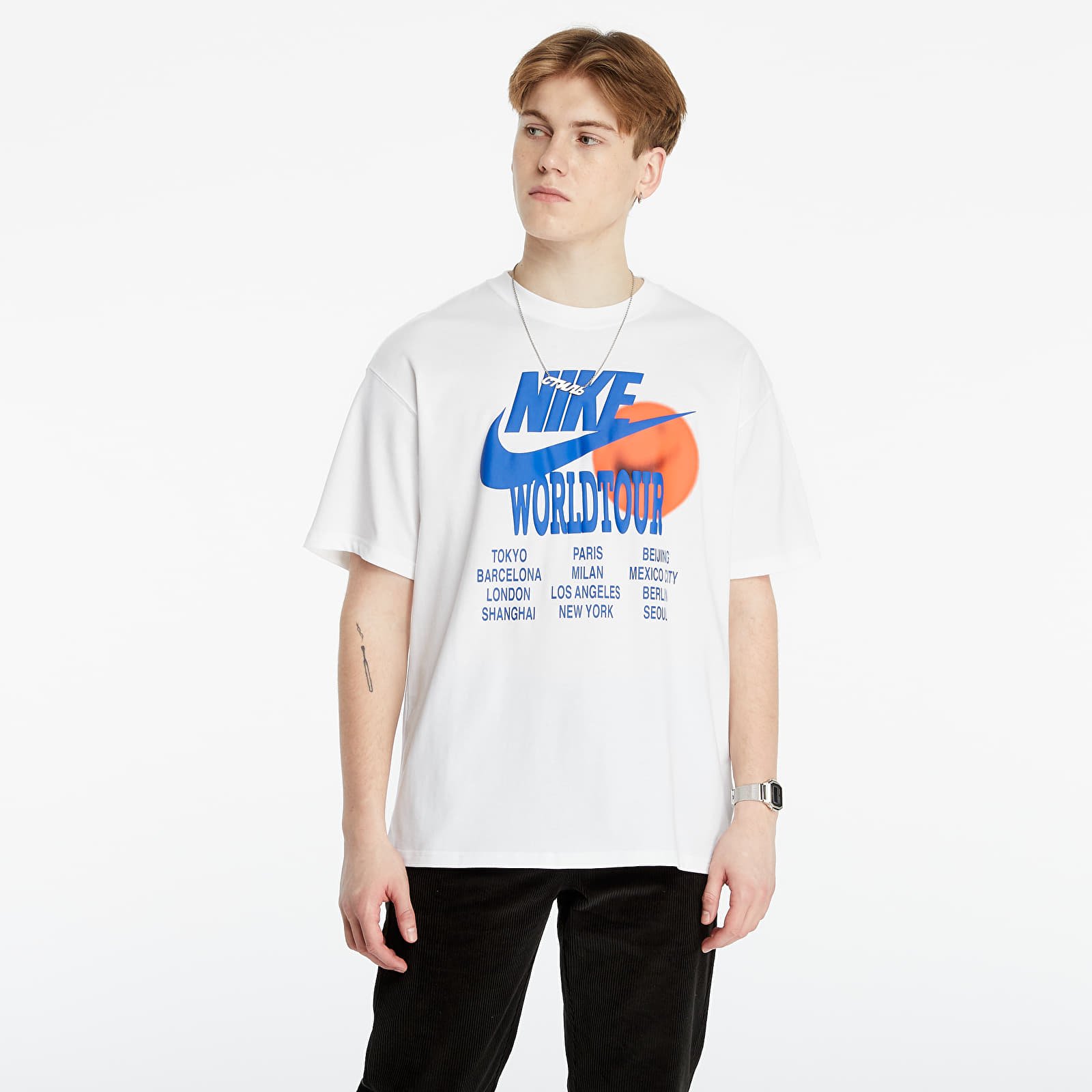 Tričká Nike Sportswear Tee World Tour White