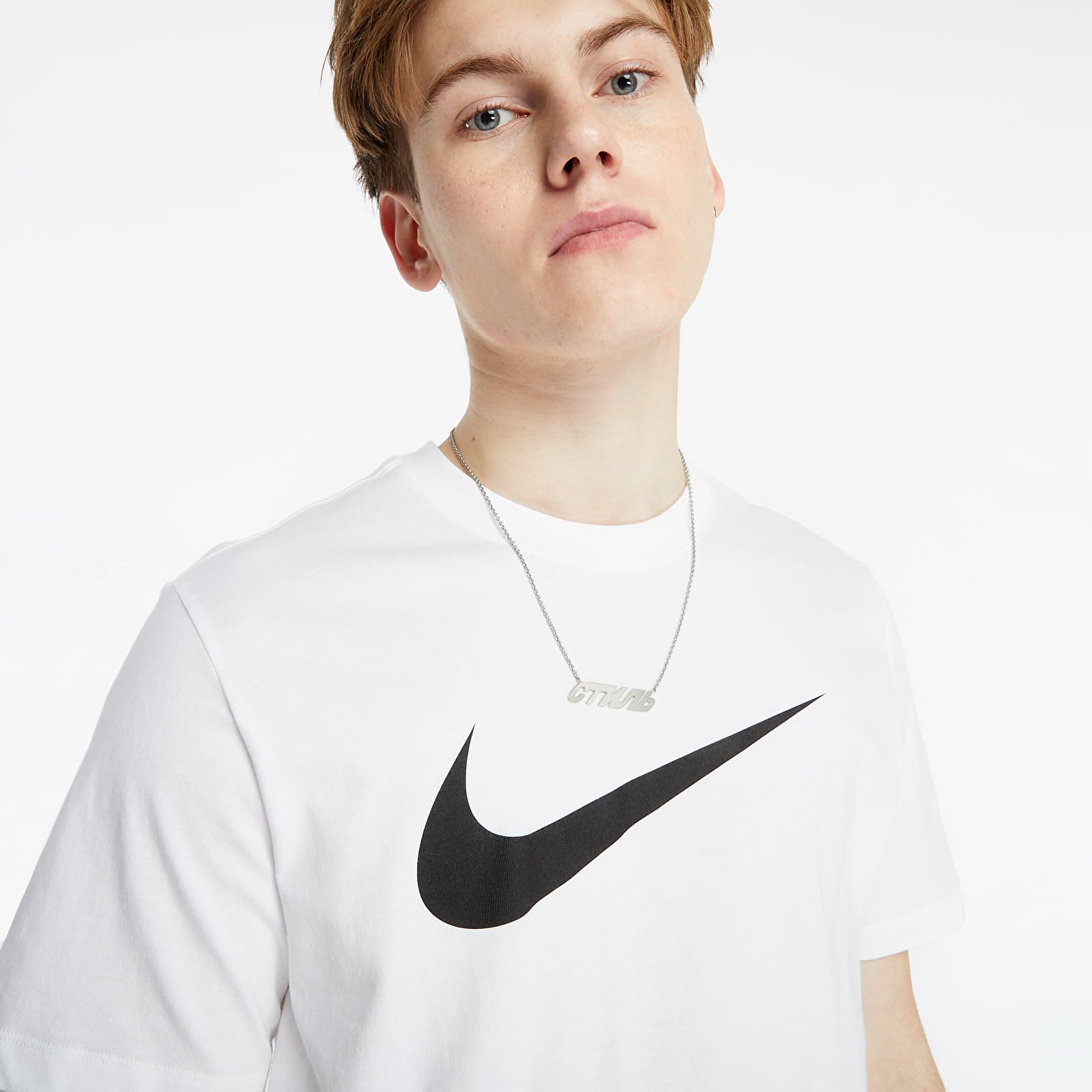 T-Shirts Nike Sportswear Tee Icon Swoosh White/ Black
