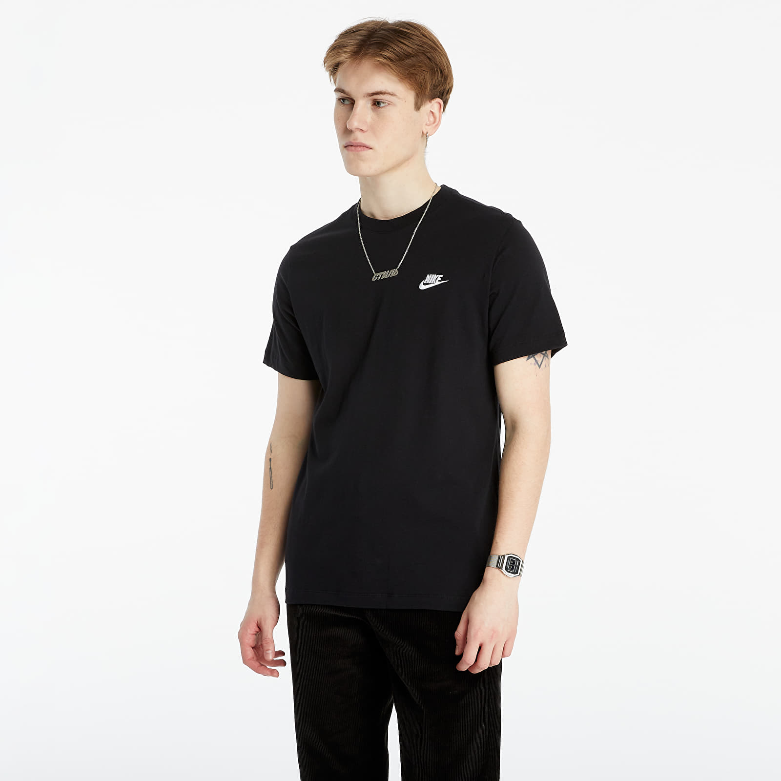 Majice T-shirt Nike Sportswear Club Tee Black/ White