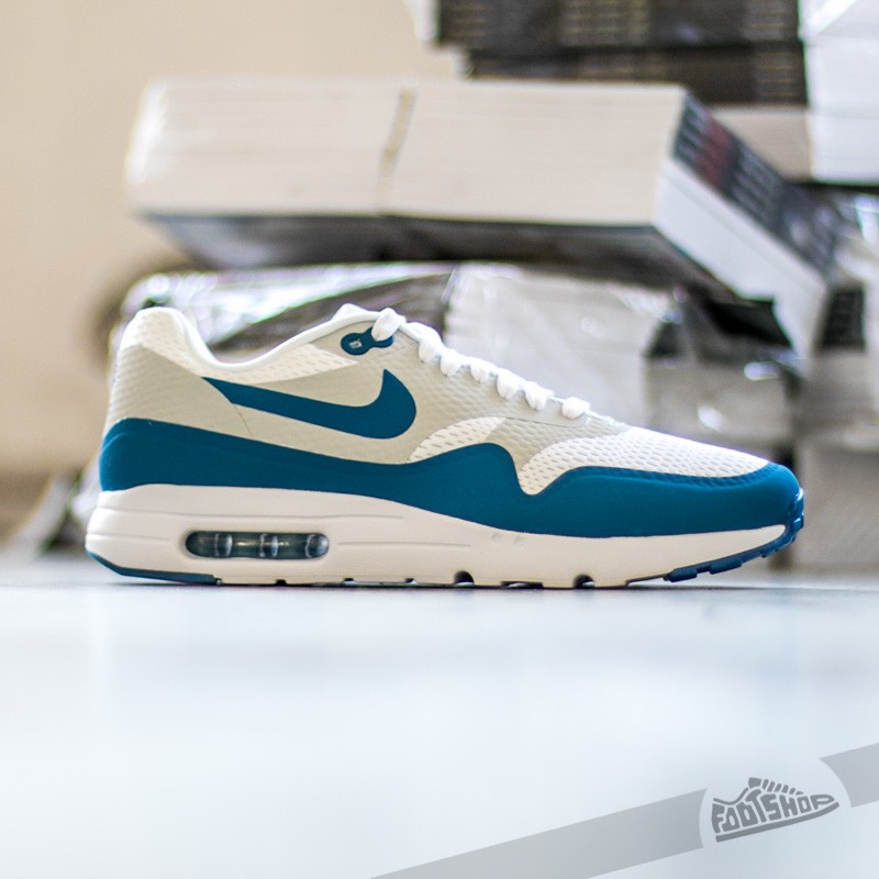 Sko til mænd Nike Air Max 1 Ultra Essential White/ Pure Platinum- Varsity Blue 