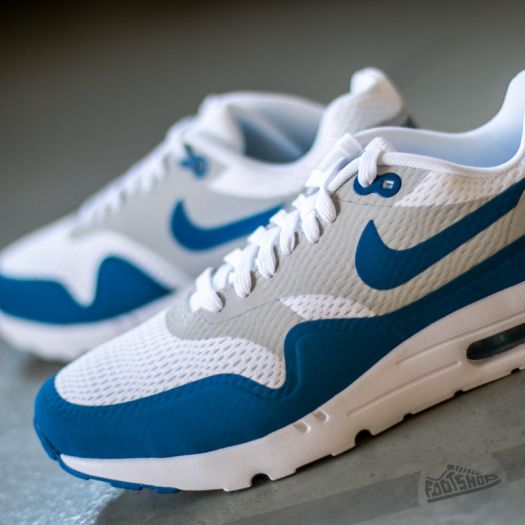 Nike Air Max 1 Ultra Essential White Pure Platinum Varsity Blue