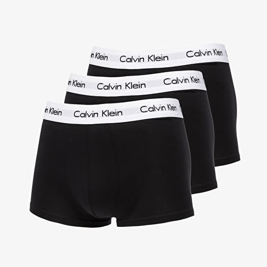 Caleçon Calvin Klein Low Rise Trunks 3 Pack Black