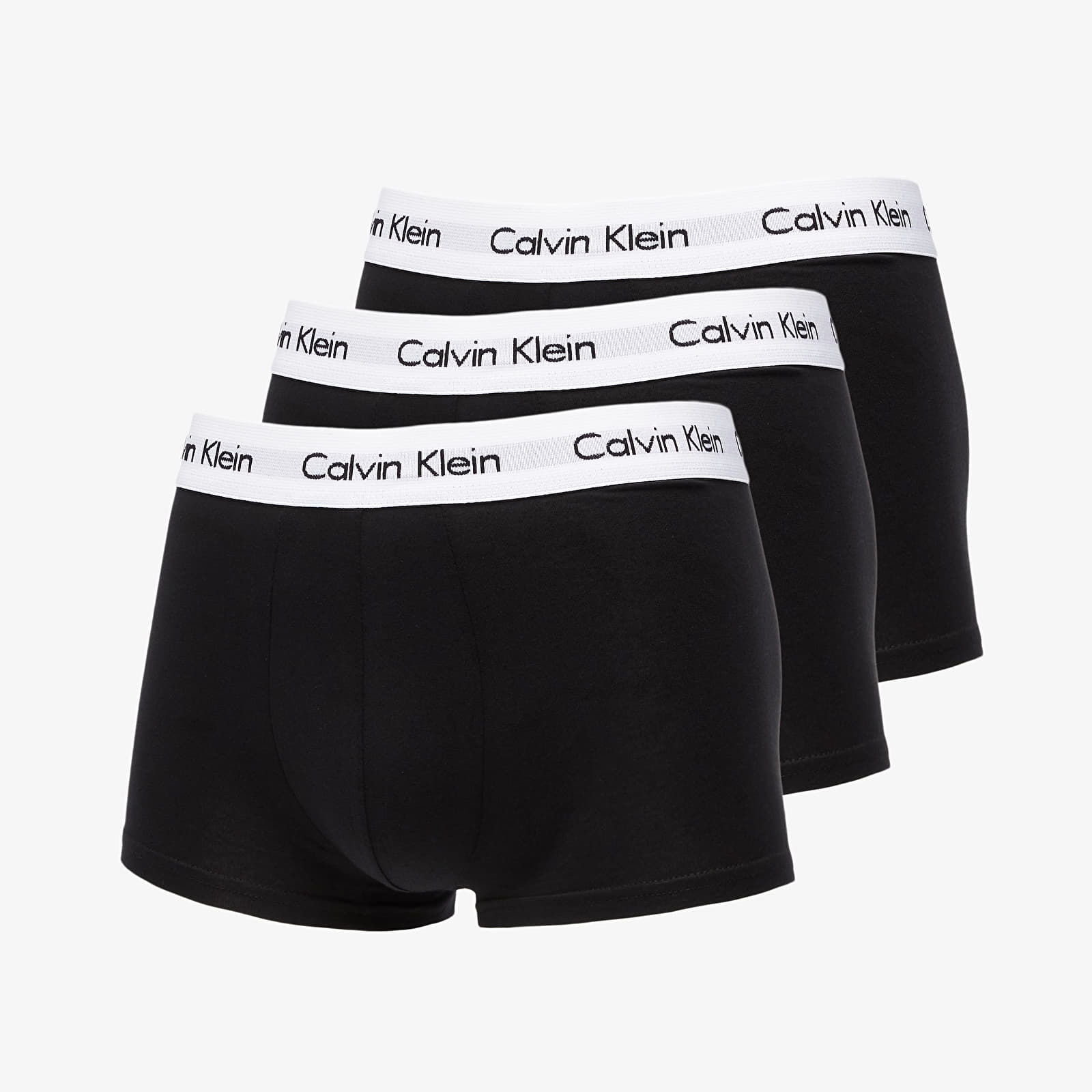 Añador Calvin Klein Low Rise Trunks 3 Pack Black