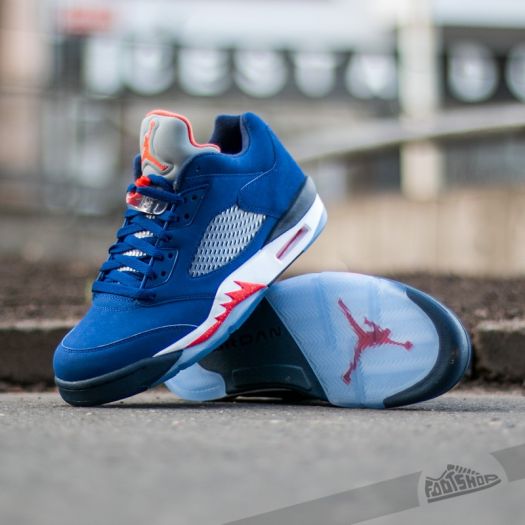Zapatillas Hombre Air Jordan 5 Retro Low Deep Royal Blue TM Orange Midnight Navy Atomic Footshop