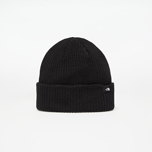 The North Face Fisherman ribbed beanie in black