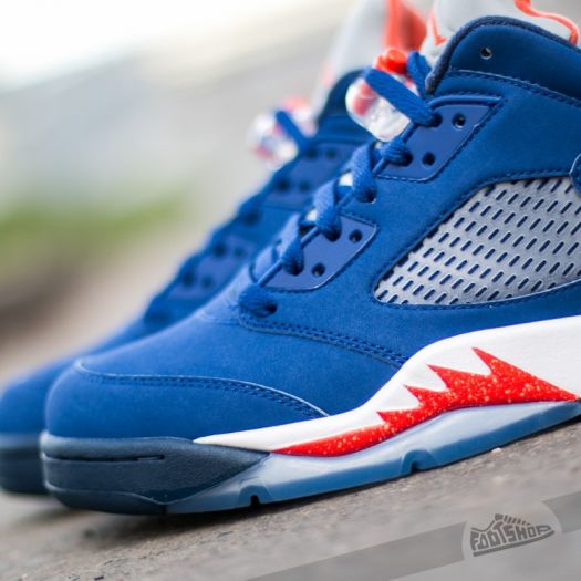 Jordan 5 orange and blue online