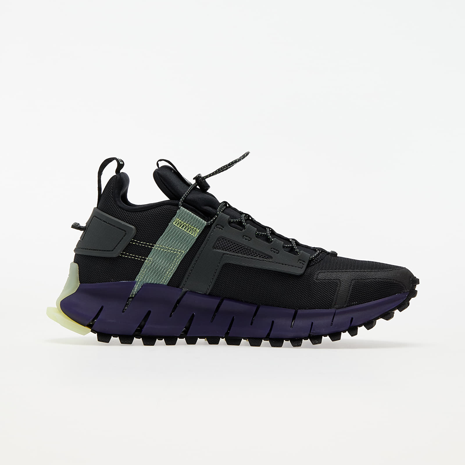 Scarpe uomo Reebok Zig Kinetica Edge Core Black/ Cd Grey 7/ Hard Green