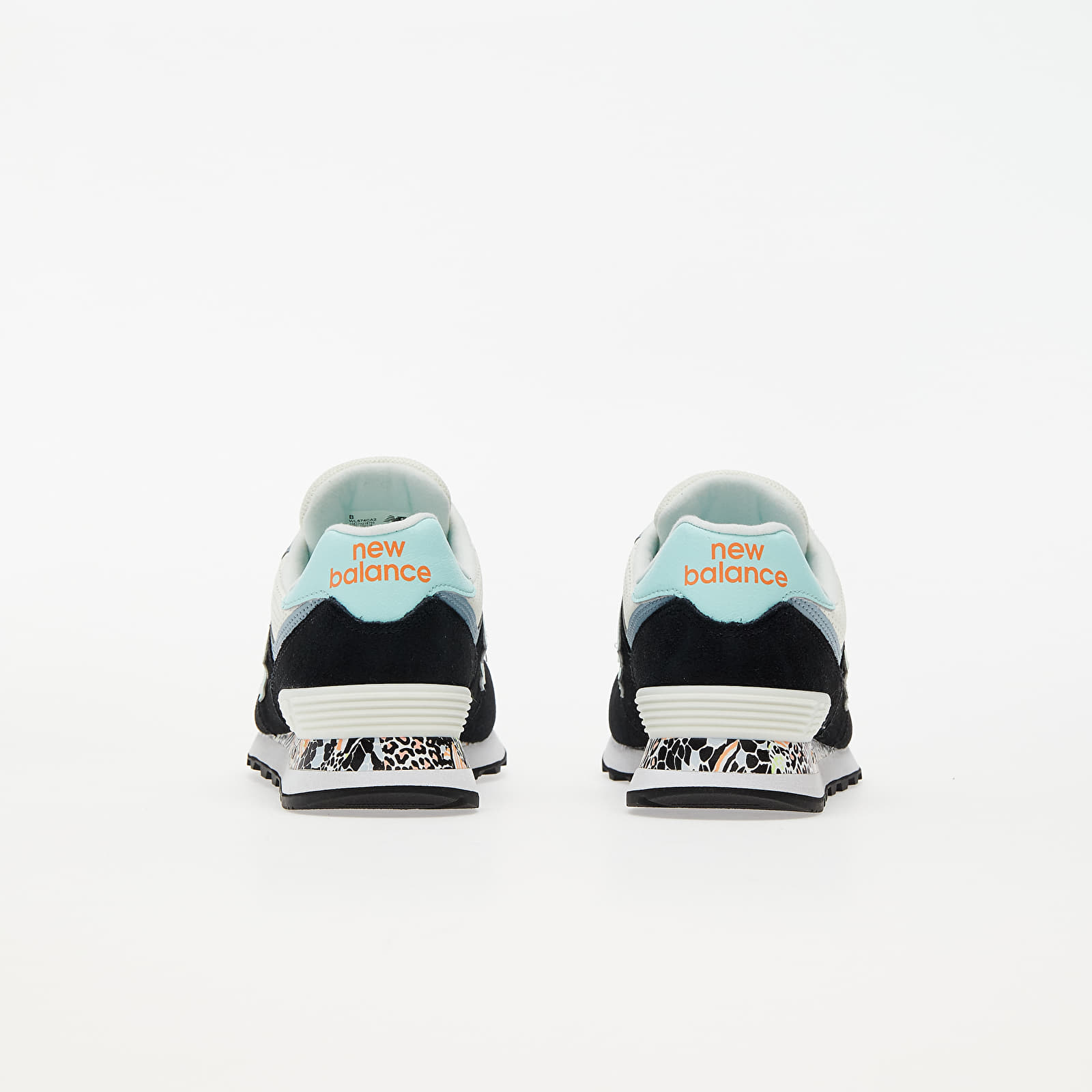 New balance 574 black blue white on sale