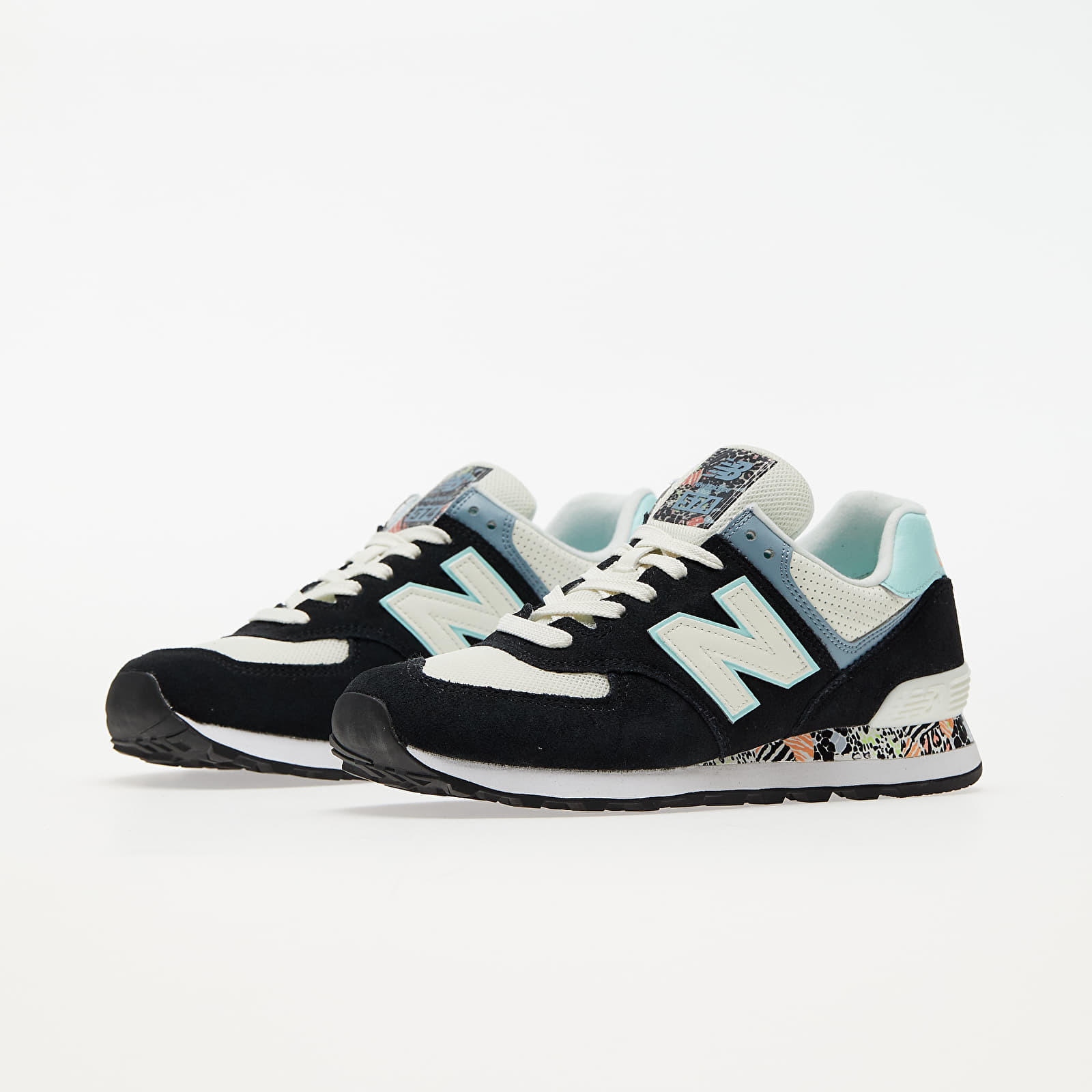 Women s shoes New Balance 574 Black Blue White Footshop