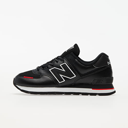 New balance 574 black and red hot sale