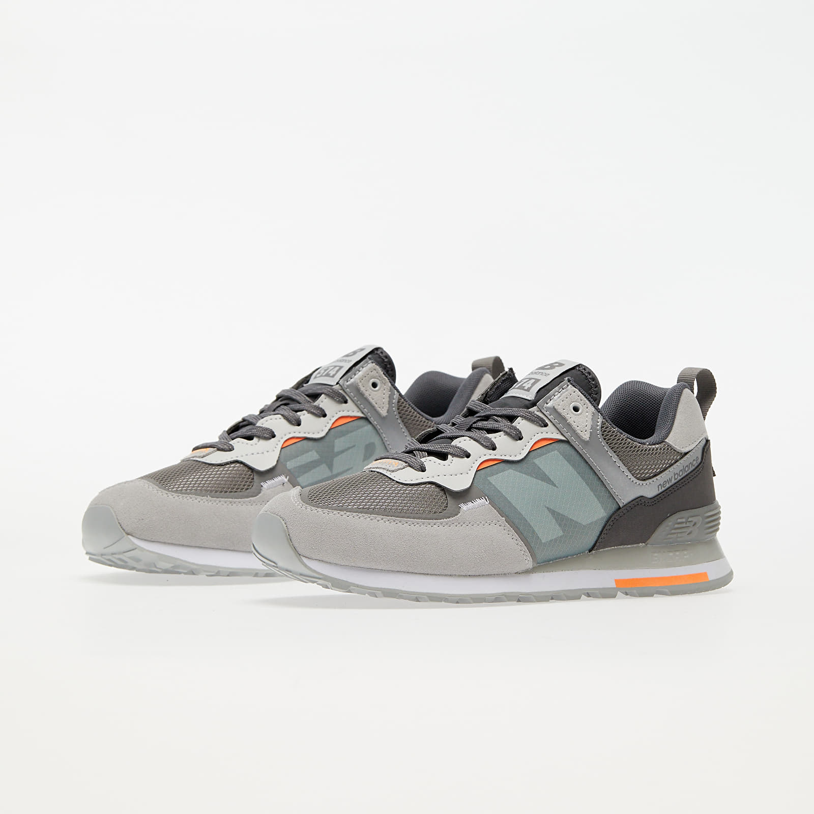 Moški čevlji New Balance 574 Grey/ White/ Orange