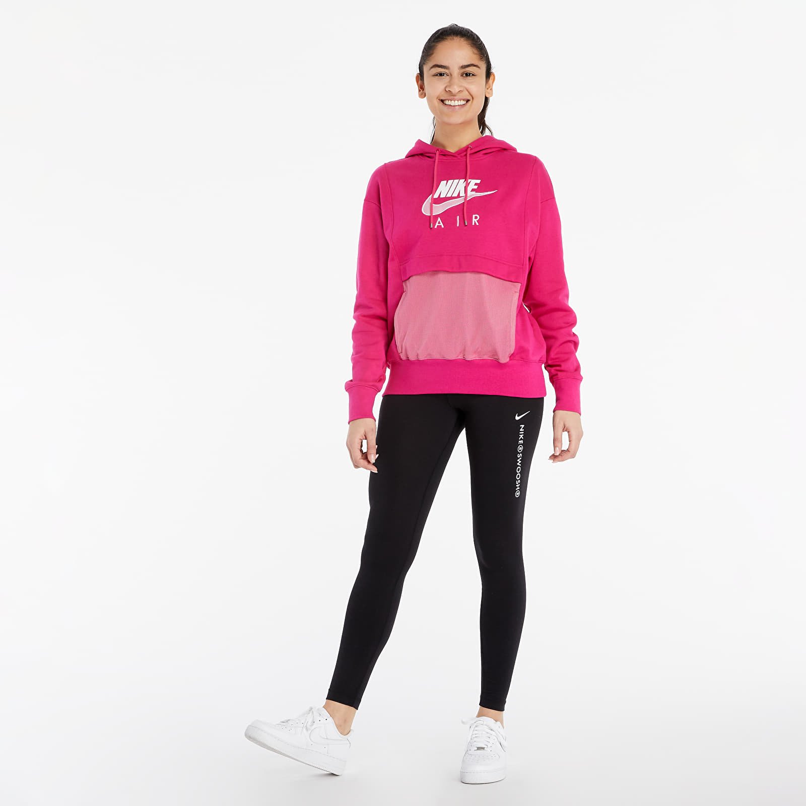 Hoodies and sweatshirts Nike Sportswear Air Hoodie Fireberry White Footshop