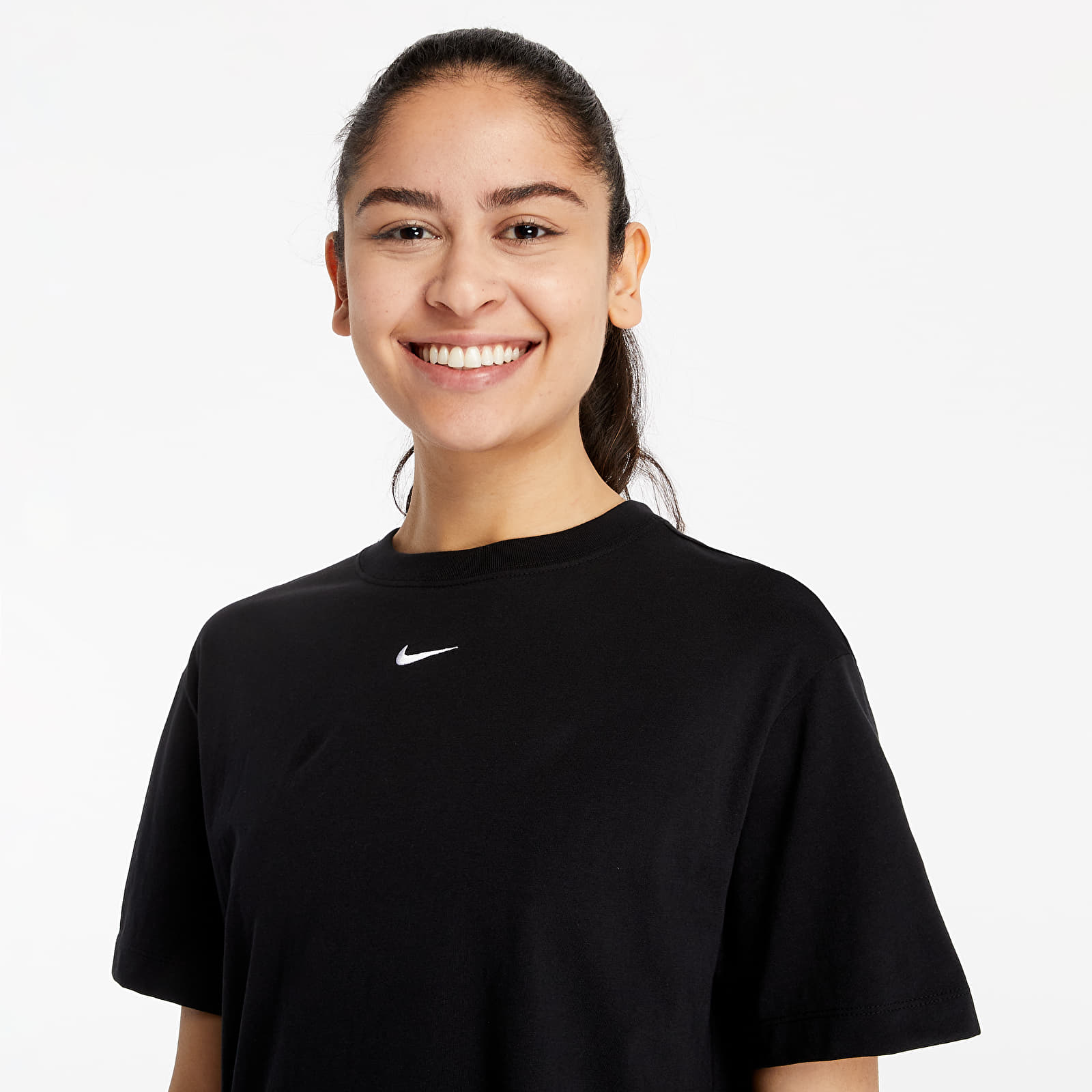 T-shirts Nike Sportswear Essential Boyfriend Top Black/ White