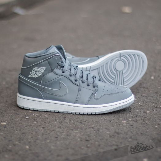 Jordan 1 mid hot sale cool grey white