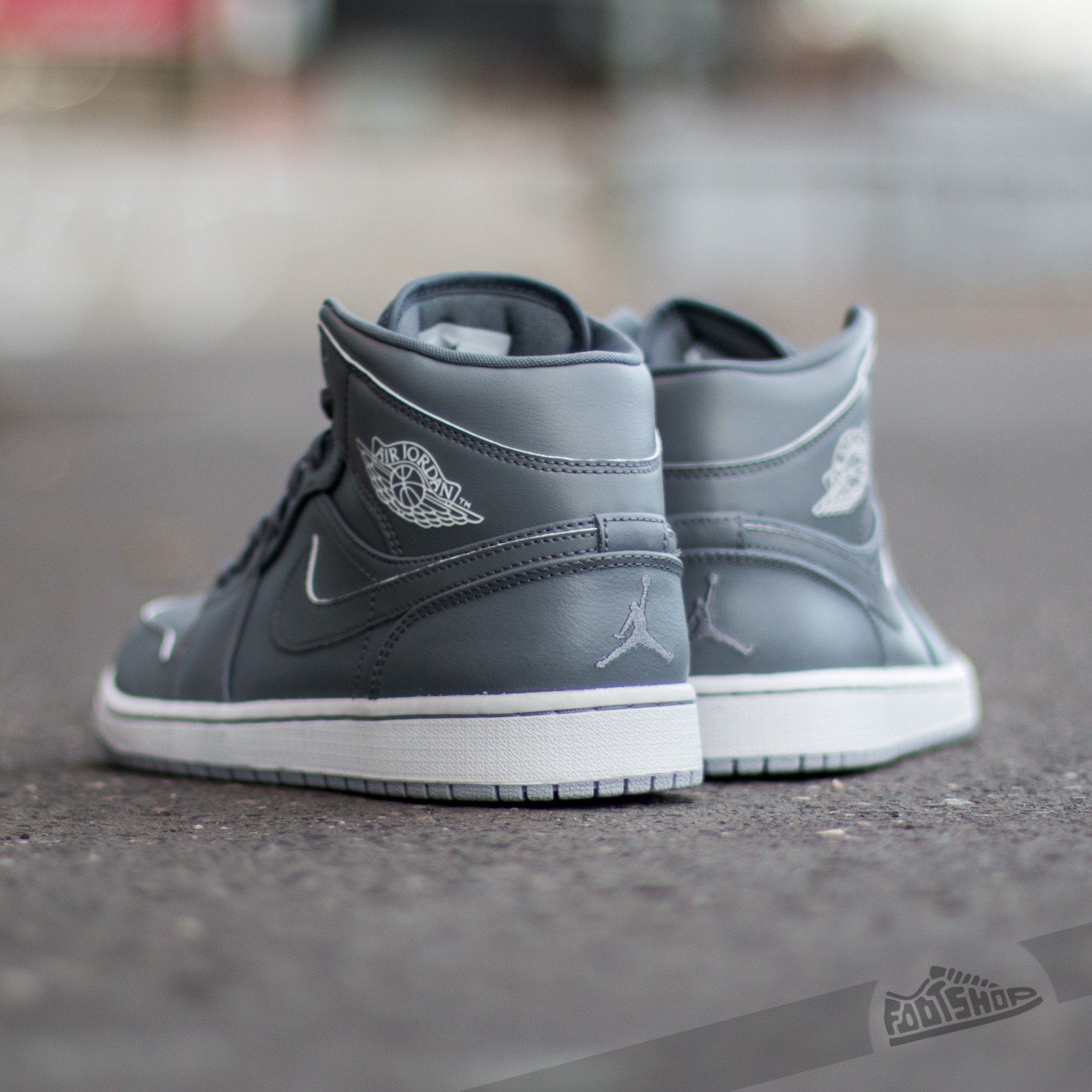 Dámské tenisky a boty Air Jordan 1 Mid (BG) Cool Grey/ White-Wolf Grey
