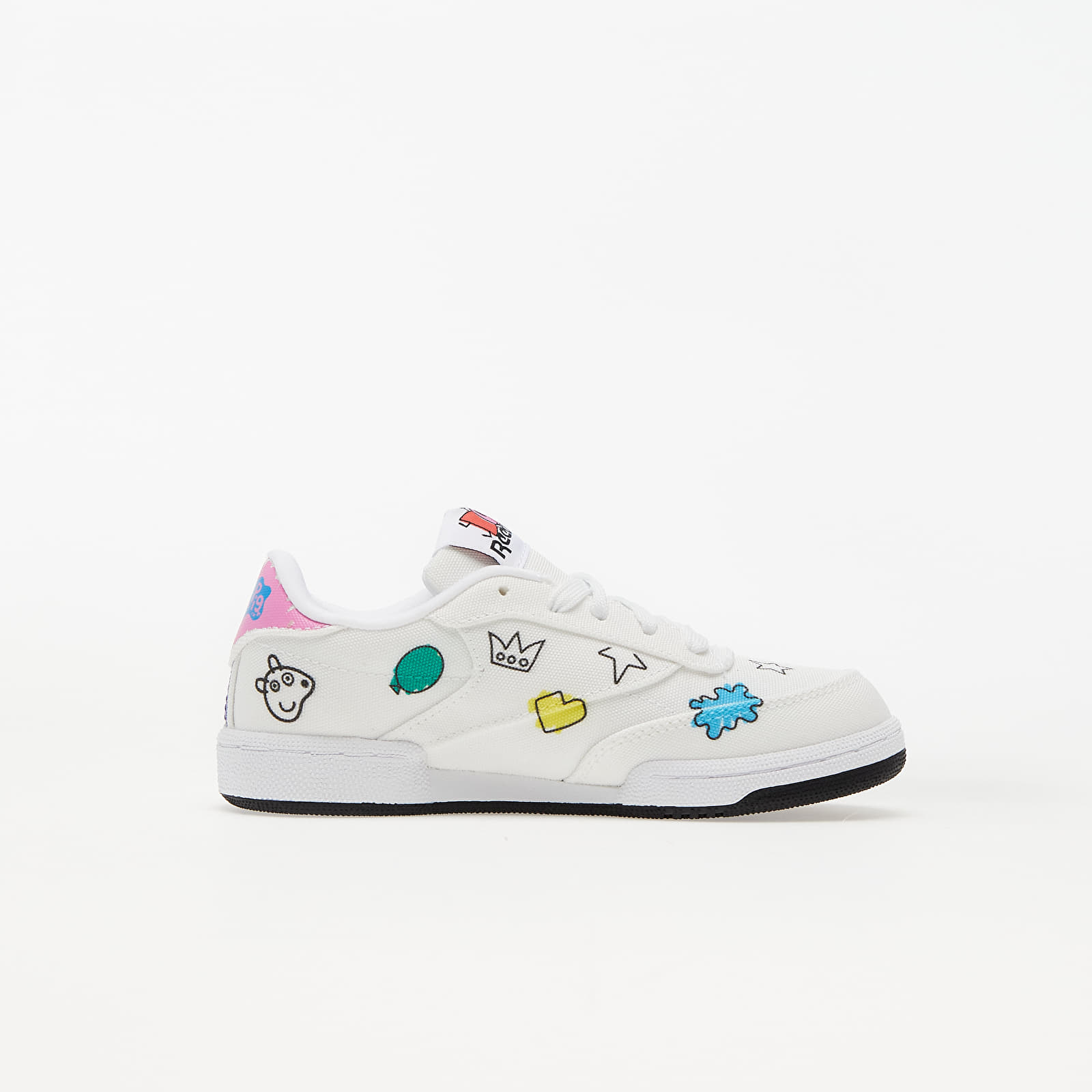 Adidași și încălțăminte pentru copii Reebok x Peppa Pig Club C Ftwr White/ Core Black/ Ftwr White