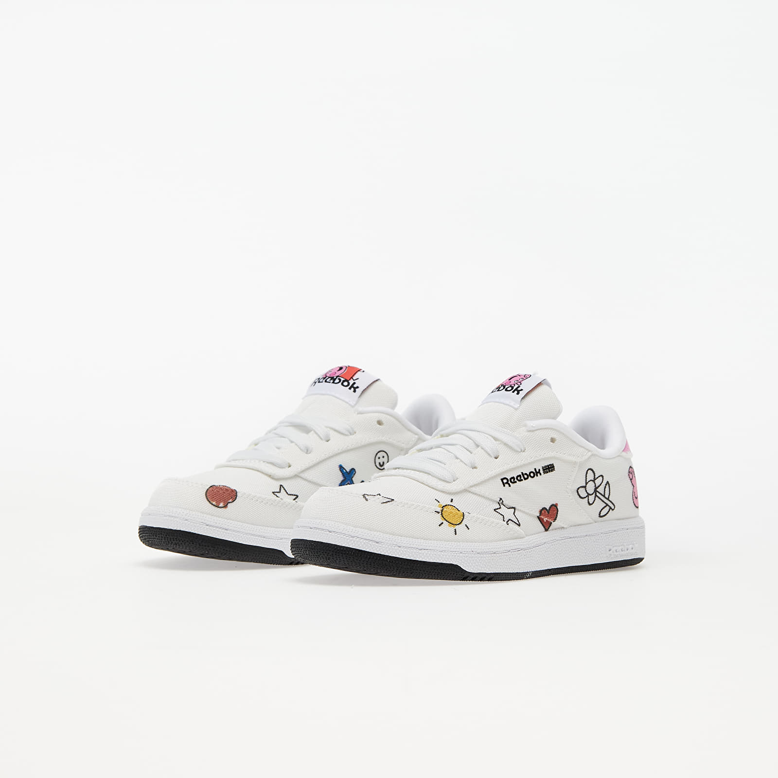 Adidași și încălțăminte pentru copii Reebok x Peppa Pig Club C Ftwr White/ Core Black/ Ftwr White