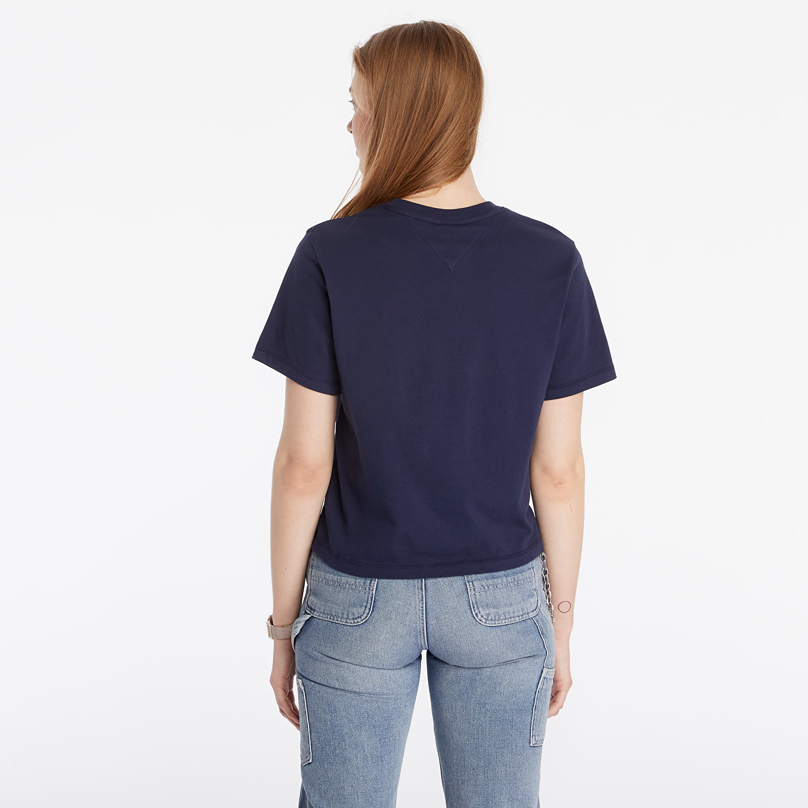 Marškinėliai Tommy Jeans Linear Logo Tee Twilight Navy