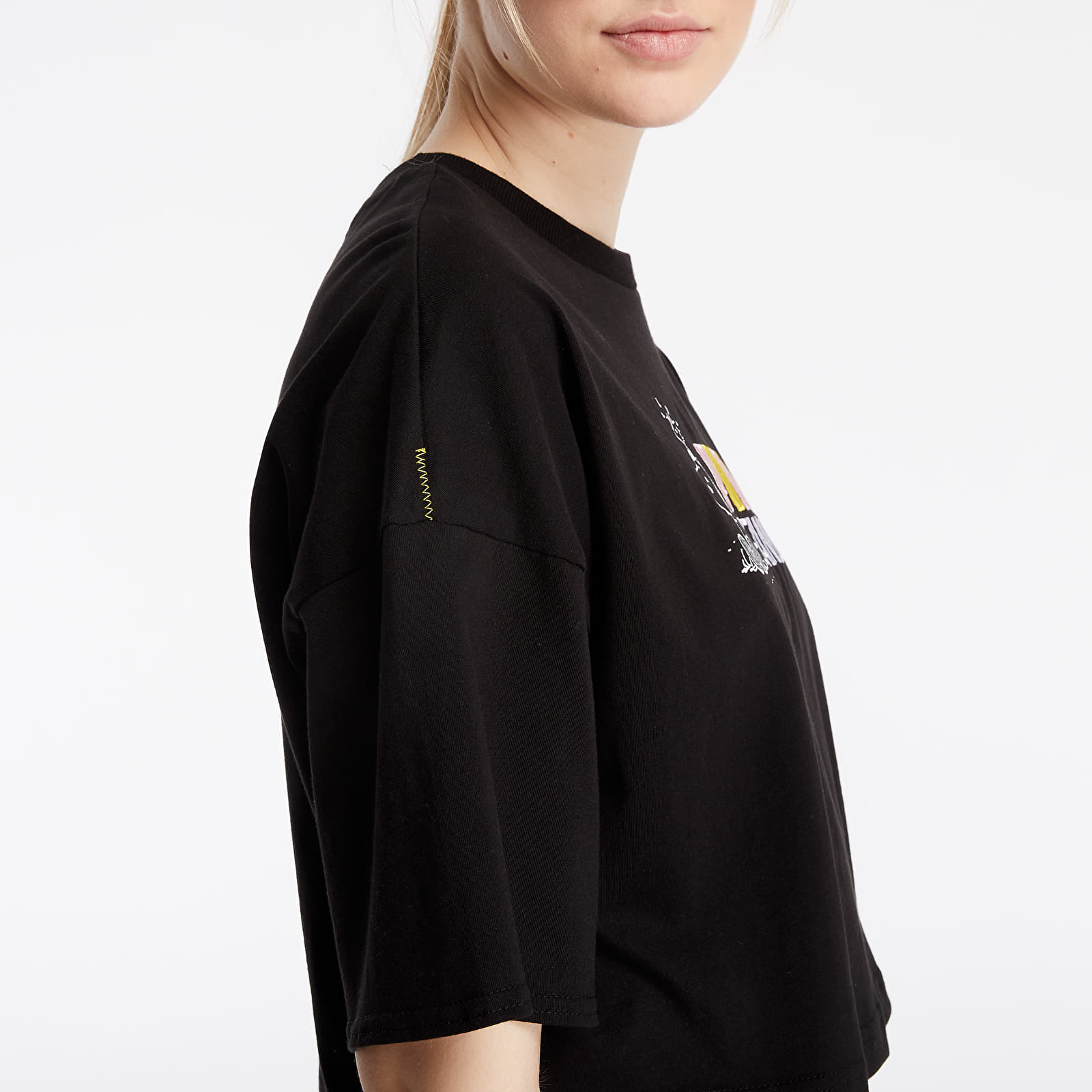 Magliette Puma x Peanuts W Tee Black