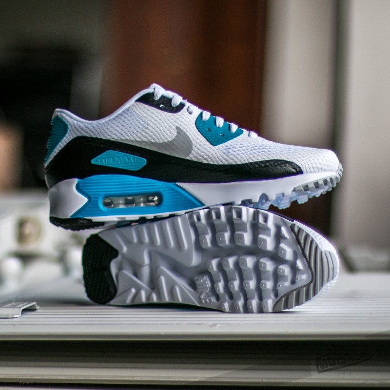 Men s shoes Nike Air Max 90 Ultra Essential White Neutral Grey Laser Blue Black Footshop