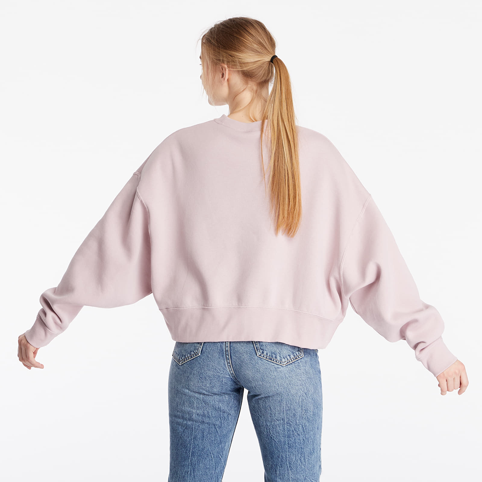 Sudaderas Nike Sportswear Fleece Trend Crewneck Champagne/ White